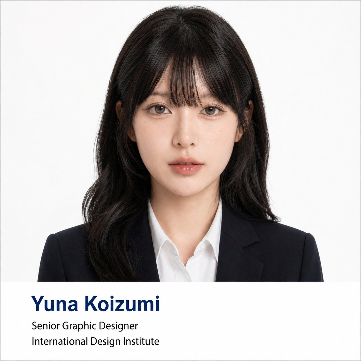 AI prompt example image: Formal business profile headshot in Portrait & People